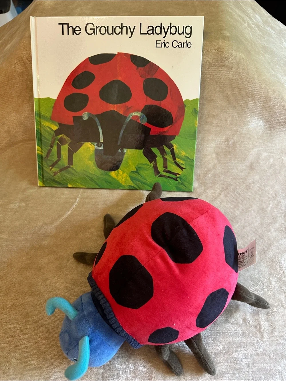 The Grouchy Ladybug Book & Plushie  - Red and Black